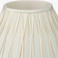 Garbo 35cm Cream Silk Mix Pinch Pleat Tapered Lampshade