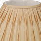 Garbo 35cm Gold Silk Mix Pinch Pleat Tapered Lampshade