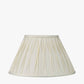 Garbo 40cm Cream Silk Mix Pinch Pleat Tapered Lampshade