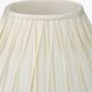 Garbo 40cm Cream Silk Mix Pinch Pleat Tapered Lampshade