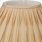 Garbo 40cm Gold Silk Mix Pinch Pleat Tapered Lampshade