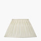 Garbo 45cm Cream Silk Mix Pinch Pleat Tapered Lampshade