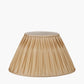 Garbo 45cm Gold Silk Mix Pinch Pleat Tapered Lampshade