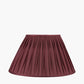 Garbo 45cm Mulberry Silk Mix Pinch Pleat Tapered Lampshade