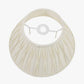 Garbo 50cm Cream Silk Mix Pinch Pleat Tapered Lampshade