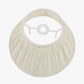 Garbo 50cm Cream Silk Mix Pinch Pleat Tapered Lampshade