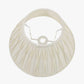 Garbo 50cm Cream Silk Mix Pinch Pleat Tapered Lampshade