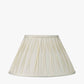 Garbo 50cm Cream Silk Mix Pinch Pleat Tapered Lampshade