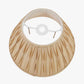 Garbo 50cm Gold Silk Mix Pinch Pleat Tapered Lampshade