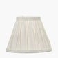 Garbo 20cm Cream Silk Mix Pinch Pleat Tapered Lampshade