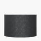 Lino 25cm Black Self Lined Linen Cylinder Lampshade