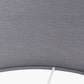 Lino 30cm Steel Grey Self Lined Linen Cylinder Lampshade
