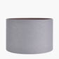 Lino 35cm Steel Grey Self Lined Linen Cylinder Lampshade