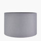 Lino 55cm Steel Grey Self Lined Linen Cylinder Lampshade