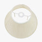 Bacall 30cm Almond Silk Knife Pleat Empire Lampshade