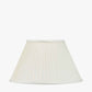 Bacall 35cm Almond Silk Knife Pleat Empire Lampshade