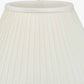 Bacall 35cm Almond Silk Knife Pleat Empire Lampshade
