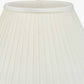 Bacall 40cm Almond Silk Knife Pleat Empire Lampshade
