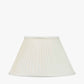 Bacall 50cm Almond Silk Knife Pleat Empire Lampshade