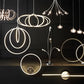 Zion Black LED Spiral Wall Light
