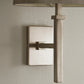 Hilton Satin Silver Metal Wall Light
