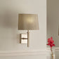 Hilton Satin Silver Metal Wall Light