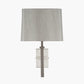Hilton Satin Silver Metal Wall Light