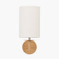 Bonham Natural Wood Veneer and Silver Metal Wall Light