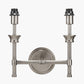 Salvatore Antique Silver Metal Double Wall Light