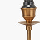 Tatiana Antique Brass Metal Double Wall Light with Scallop 16cm Blue Ombre Soft Pleated Tapered Lampshade