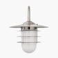 Centauri Brushed Steel Metal and Opaque Glass Wall Light