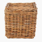 Tobs S/2 Chunky Natural Rattan Square Storage Baskets with Lid