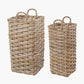 Tobs S/2 Square Grey Kubu Umbrella Baskets