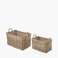 Tobs S/2 Rectangular Grey Kubu Storage Baskets