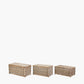 Tobs S/3 Grey Kubu Rattan Basket Chests