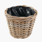 Tobs Indoor Outdoor Grey Kubu Rattan Round Basket Planter