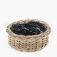 Tobs S/3 Indoor Outdoor Grey Kubu Rattan Round Basket Planters