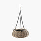 Tobs Indoor Outdoor Grey Kubu Rattan Hanging Basket