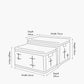 Tobs S/2 Grey Kubu Rectangular Basket Chests