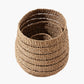 Tobs S/3 Seagrass Natural Round Baskets