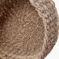 Tobs S/3 2-Tone Seagrass and Palm Leaf Natural Round Baskets