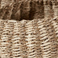 Tobs S/3 Seagrass and Palm Leaf Natural Striped Round Baskets