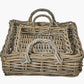 Tobs S/2 Grey Kubu Basket Trays