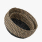 Tobs S/2 Seagrass Natural and Black Round Baskets