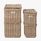 Tobs S/2 Grey Kubu Rectangular Linen Baskets