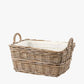 Tobs Grey Kubu Rectangular Handled Laundry Basket