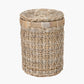 Tobs Brown Rattan Round Linen Basket