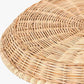 Tobs Natural Rattan Round Basket Tray