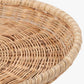 Tobs Natural Rattan Round Basket Tray