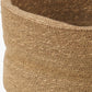Seagrass Natural Ribbed Basket